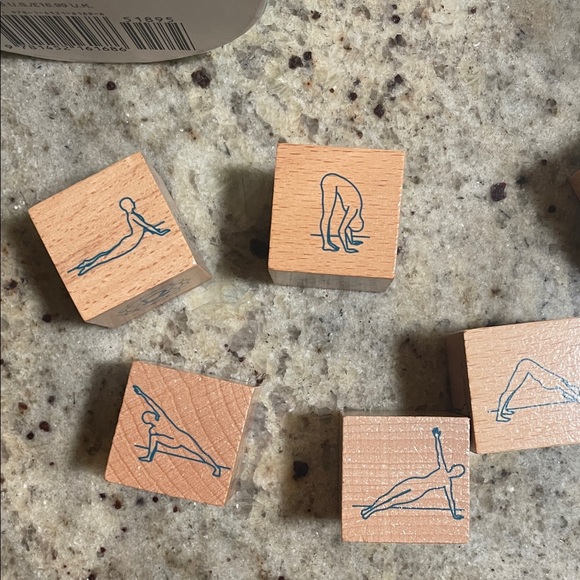 Yoga Dice Set with Wooden Blocks - Picture 7 of 10